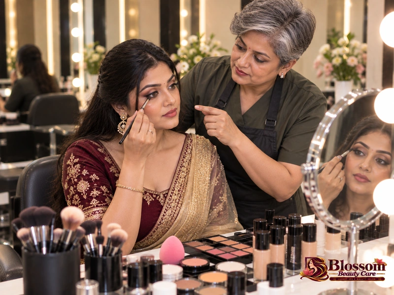 Advanced Bridal Makeup Course at Blossom Beauty Care in Raipur