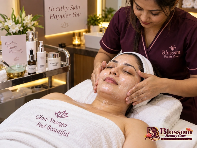 Anti-Aging Facial service at Blossom Beauty Care in Raipur