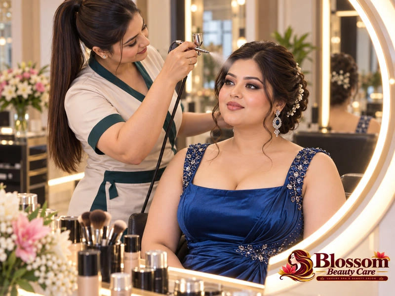 Airbrush Engagement Makeup in Raipur