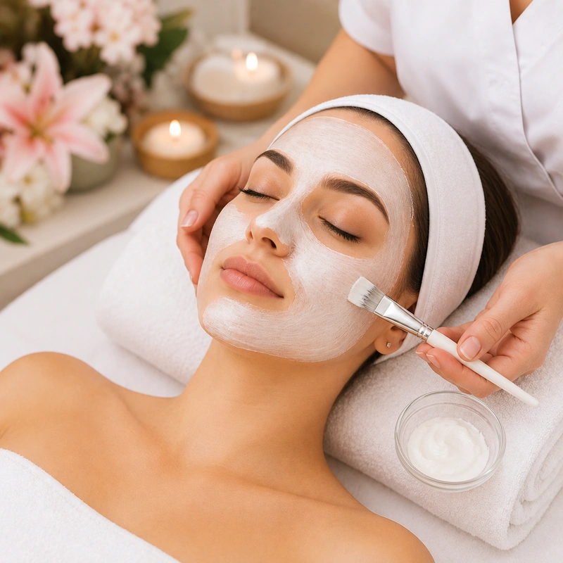 Facial and skincare treatment at Blossom Beauty Care in Raipur