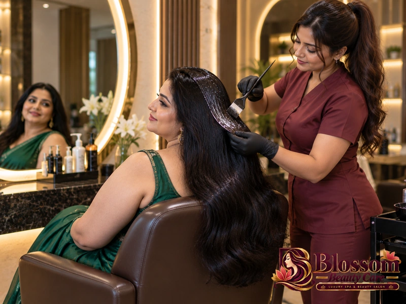 Hair Shine Treatment service in Raipur at Blossom Beauty Care