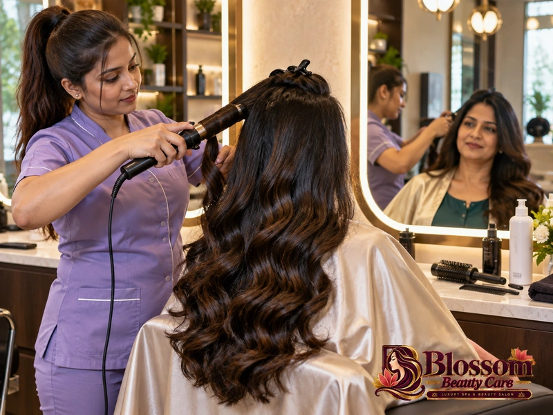 Hair Waves Styling service in Raipur at Blossom Beauty Care