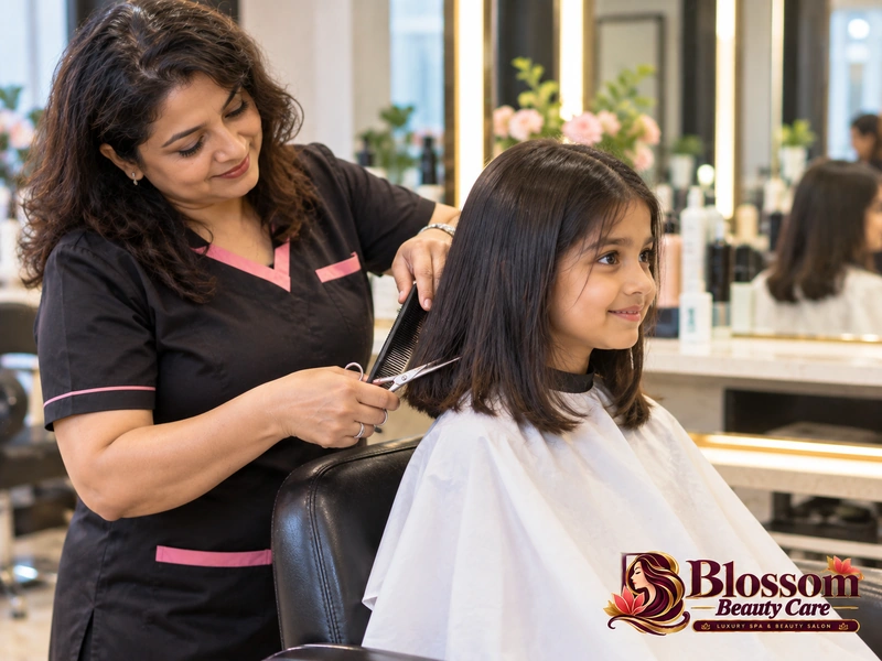 Medium Hair Cut for Kids in Raipur