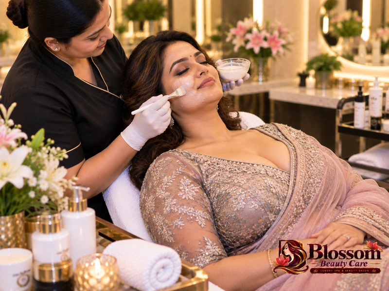 Luxury Korean Glass Facial service in Raipur at Blossom Beauty Care