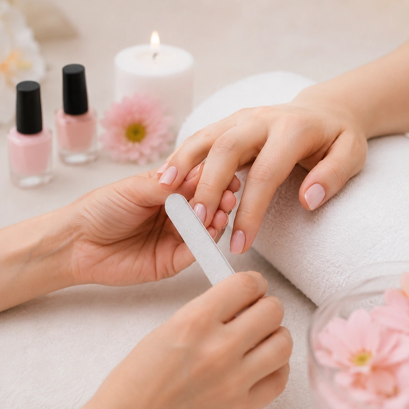 Nail care, manicure and pedicure service at Blossom Beauty Care in Raipur