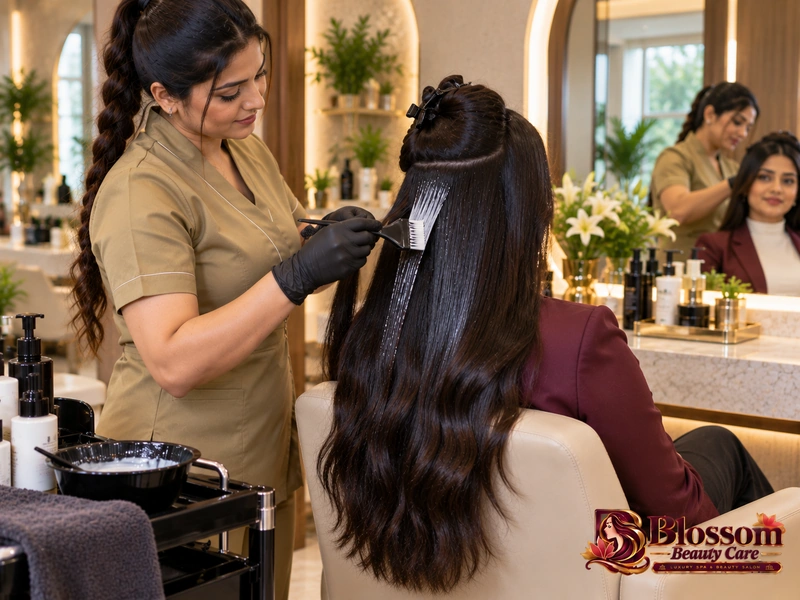Nanoplastia Hair Treatment service in Raipur at Blossom Beauty Care