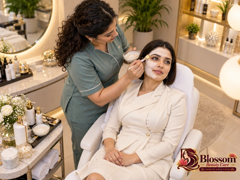 O3+ Brightening Bleach service in Raipur at Blossom Beauty Care
