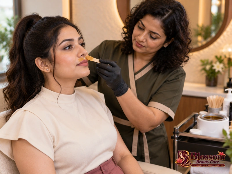 Upper Lip Wax service in Raipur at Blossom Beauty Care