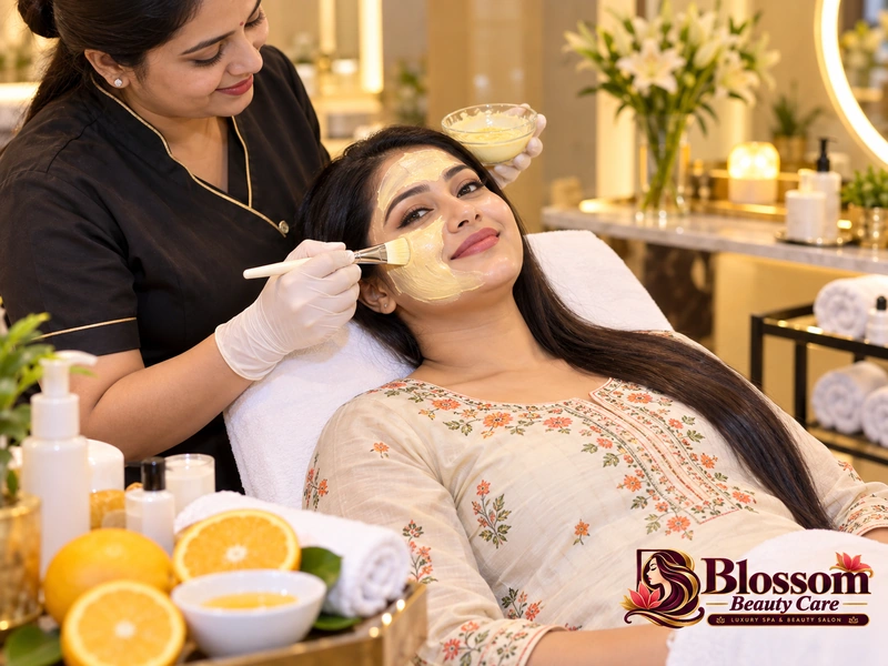 Vitamin C Facial service in Raipur at Blossom Beauty Care