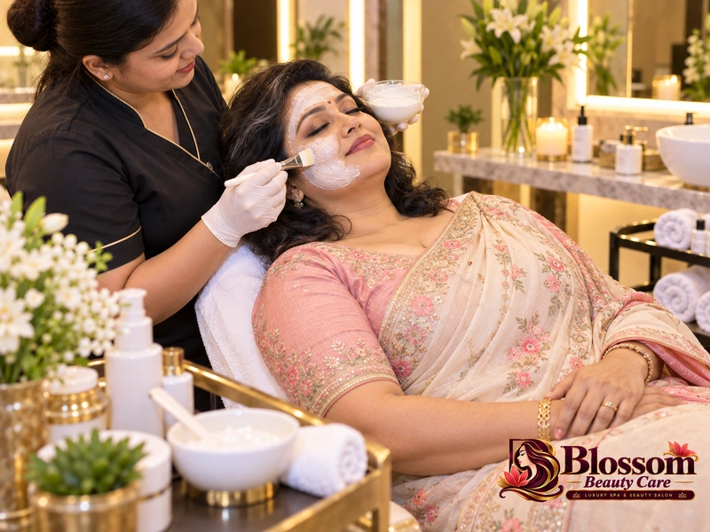 Whitening and Brightening Facial service in Raipur at Blossom Beauty Care